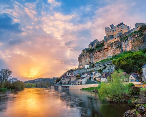 Beynac and Cazenac villages by the river