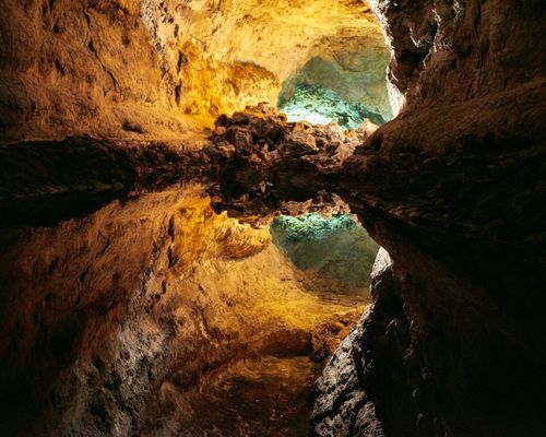 Padirac chasm seen from inside